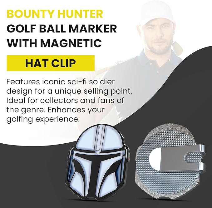 K9King Funny Golf Ball Marker with Magnetic Hat Clip – Unique Durable Enamel Ball Marker – Enhanced Golfing Fun Waterproof Scratch Free Golf Accessories and Gifts for Golfers