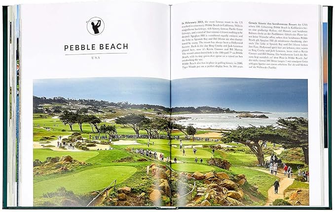 Golf: The Ultimate Book - Graphic Image Leather Bound Book Green - Fine Collectible Edition - Made in USA
