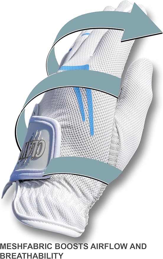 CaddyDaddy Claw Golf Gloves for Women | Flex-Mesh Design for Cool Ventilation | Lasts 3-5 Times Longer Than Leather | Silicone-Web Coating for Maximum Grip | 100% Machine-Washable