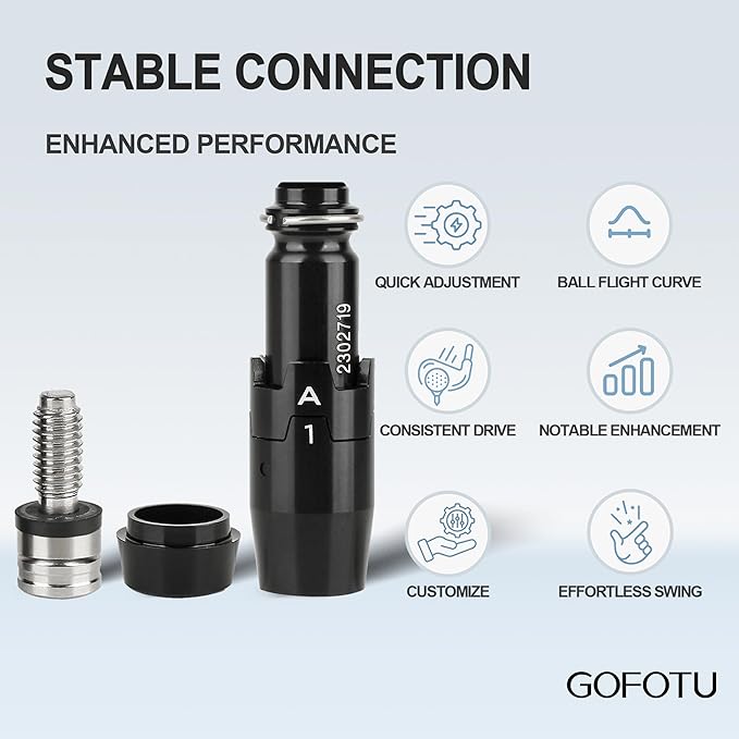 .335 Fairway Wood Adapter Sleeve W/Serial Compatible with Titleist GT2,GT3,GT4，TS TS2 TS3 917F 915F 913F