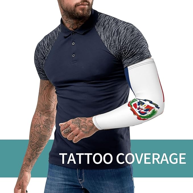 Flag Arm Sleeves Filipino Flag Compression Arm Sleeves for Men Women Tattoo Cover Up Cooling Arm Sleeve 1 Pair