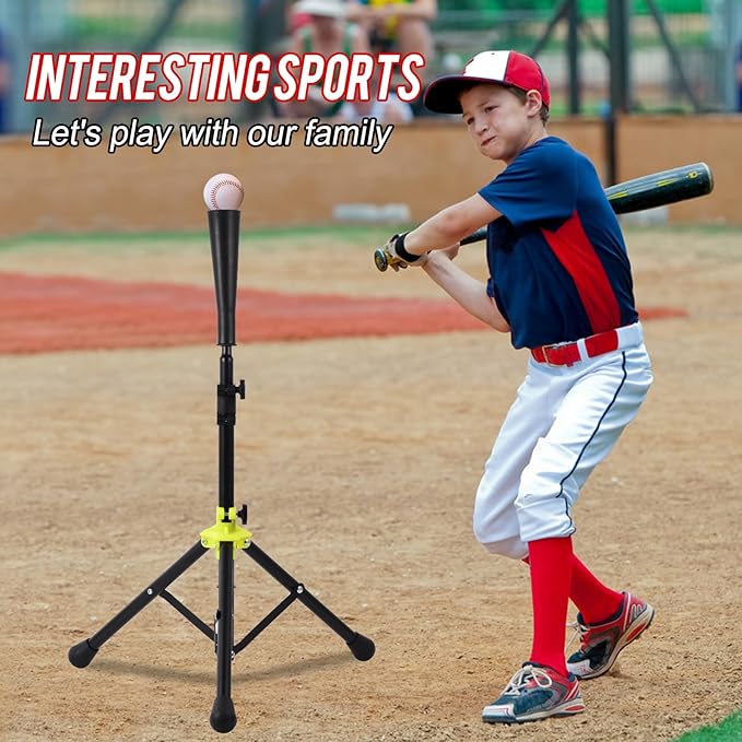Baseball and Softball Training Betting Tee, Batting Tee, Adjustable Height from 26 to 39 inches, Tee for Youth and Adults, Hitting Training Exercises,with Carrying Bag