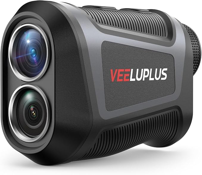 Golf Rangefinder with Slope, Golf- 660 Pro Rangefinder, Flag Pole Locking Vibration, 6X Magnification, Rechargeable, Golf Accessories Magnet Mount Rangefinders with LCD Clarity View