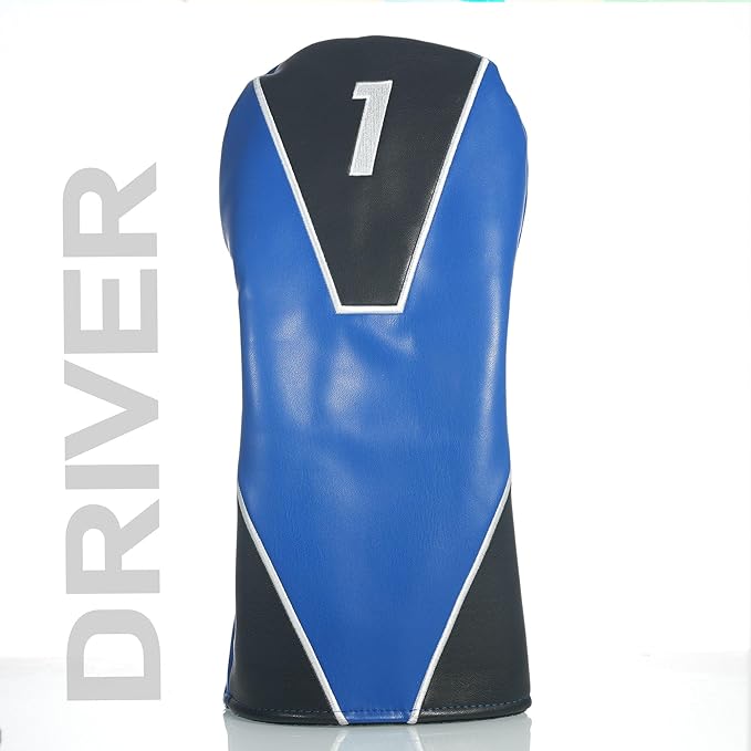 Single Headcover, Easy Slip-On Easy-Off Golf Club Headcover, Fleece Lined Interior, Water Resistant and Durable Shell, Individual Retail Sport Pack