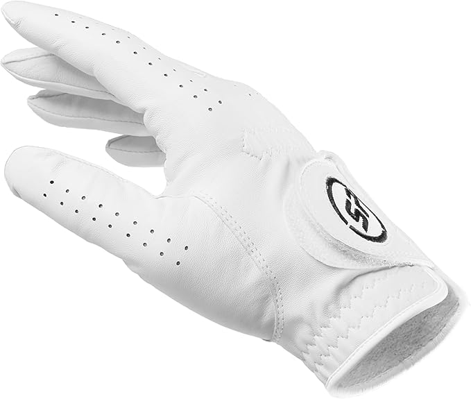 Golf Gloves Men Ergonomic Ultra Thin Leather Golf Gloves Wear Resistant White Men's Golf Glove