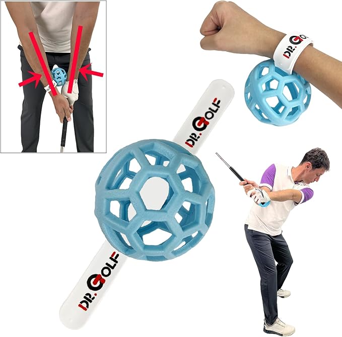 Swing Training Ball， Avoid Chicken Wing, PGA Recommend, Patented Golf Swing Training Aid