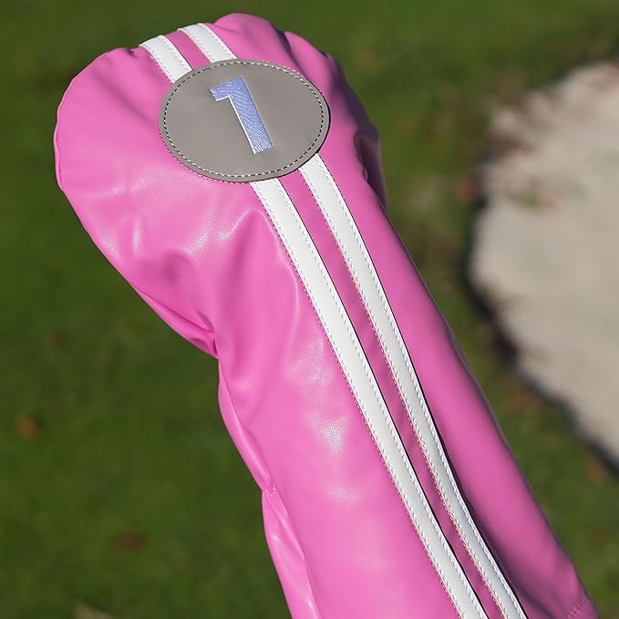 Single Headcover, Easy Slip-On Easy-Off Golf Club Head Cover, Fleece Lined Interior, Water Resistant and Durable Shell, Individual Retail Pack