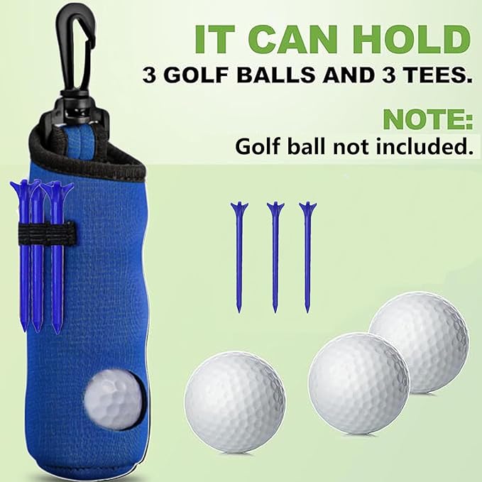 11 Pcs Golf Accessories Kit, Include Golf Ball Bag with Hook Tees Towel Cleaner Brush Ball Marker Divot Tool Score Counter
