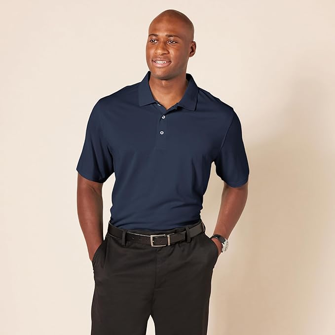 Amazon Essentials Mens Golf Polo Shirt, Moisture-Wicking Quick Dry, Short Sleeve