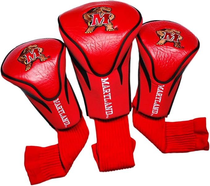 Team Golf NCAA Numbered 1, 3, & X, Fits Oversized Drivers, Utility, Rescue & Fairway Clubs, Velour Lined for Extra Club Protection
