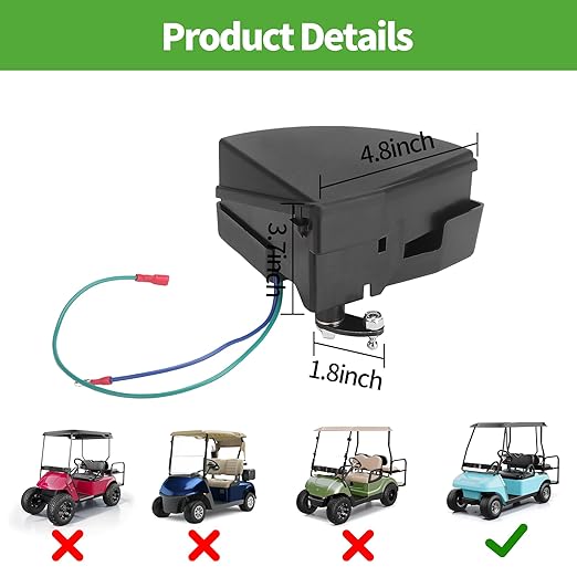 V-Glide Wiper Switch Assembly Fit to Club Car DS 36V 1988-up, Replace OEM 1016140