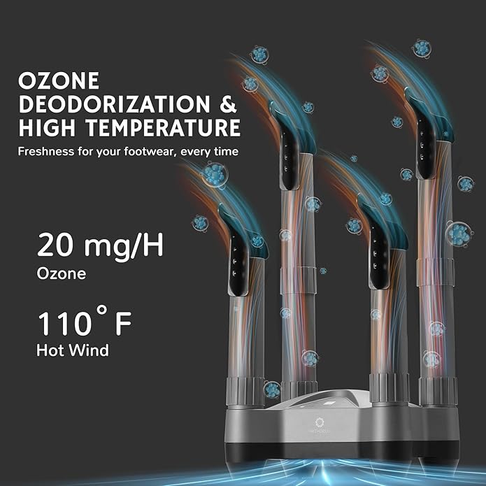 AIRTHEREAL SD20 Boot Dryer, Shoe Warmer with Ozone Deodorization Heat Blower