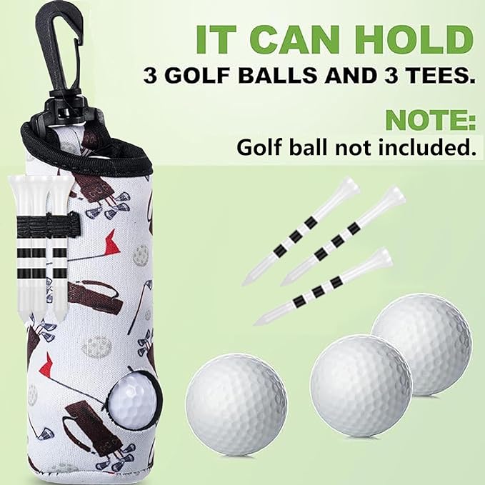 11 Pcs Golf Accessories Kit, Include Golf Ball Bag with Hook Tees Towel Cleaner Brush Ball Marker Divot Tool Score Counter