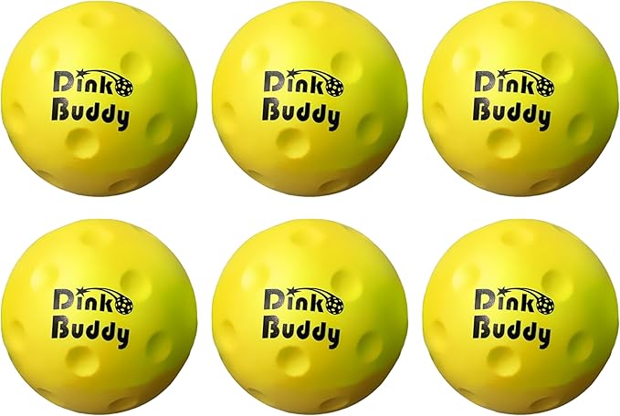 Kelso Pickleball, PU Foam Pickleball Balls for Reduced Noise, Enhances Hand-Eye Coordination, Indoor & Outdoor Use, Standard or Small Trainer-Sized Balls