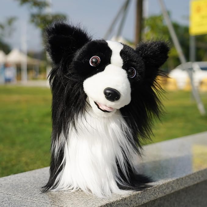 Craftsman Golf Golden Retriever Yorkshire Terrier Bernese Mountain Dog Border Collie Soft Cute Soft Plush Animal Driver Wood Headcover Head Cover Travel Protector Gifts for Men Women