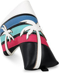 mytag Tropical Golf Headcovers, Coconut Tree Golf Head Covers for Woods and Driver, Putter Covers 3D Embroidery