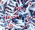 TRUESTRIKE Premium USA Golf Tees – 100-Pack Durable 3¼" / 2¾" Plastic Tees – Made in USA – Perfect Holiday Golf Gift
