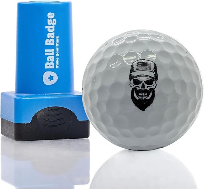Ball Badge - Golf Ball Stamp (The Icon Series), Golf Ball Marker, Reusable Golf Ball Marking Tool to Identify Golf Balls