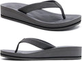 COFACE Flip Flops for Women With Comfortable Arch Support Ladies Fashion Platform Thong Sandals Soft Yoga Mat Sole For Beach/Indoor Outdoor