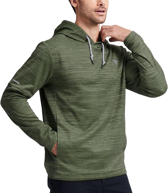 Hoodies for Men Golf Fleece Hooded Sweatshirts Dry Fit Athletic Lightweight Casual Midlayer Mens Hoodies Pullover