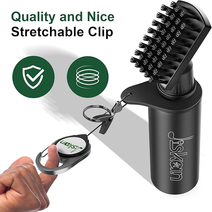 Pro Golf Club Cleaner Includes Water Golf Club Brush Golf Towel Golf Accessories for Bag Essentials Golf Accessories for Men Best Golf Gifts for Men/Women
