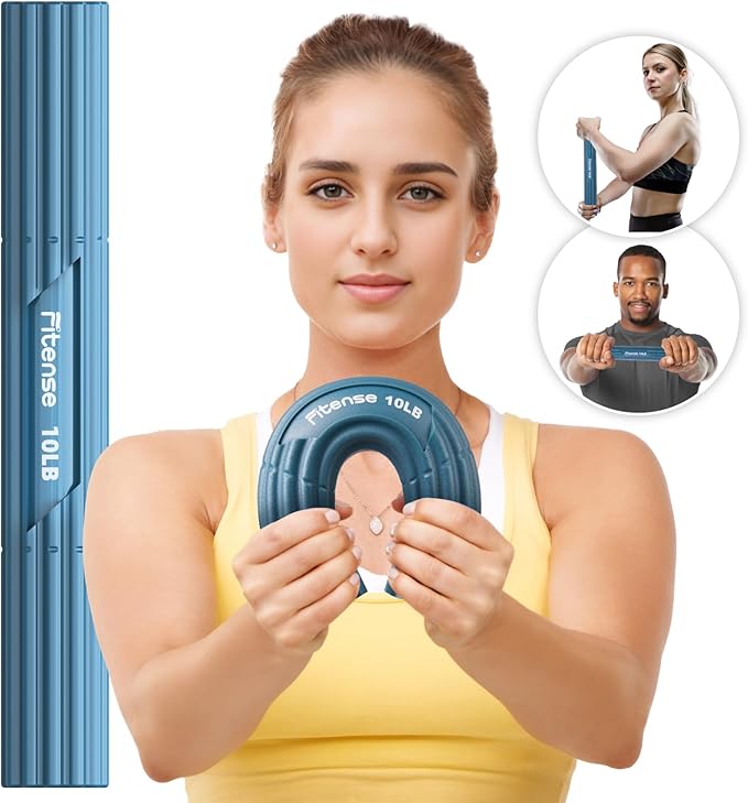 Flex Therapy Bar,Tennis Elbow Therapy Bar, Flexbar for Physical Therapy & Resistance Bar for Golfers Elbow,Tendinitis,Wrist,Forearms Pain, Improve Grip Strength and Relieve Pain