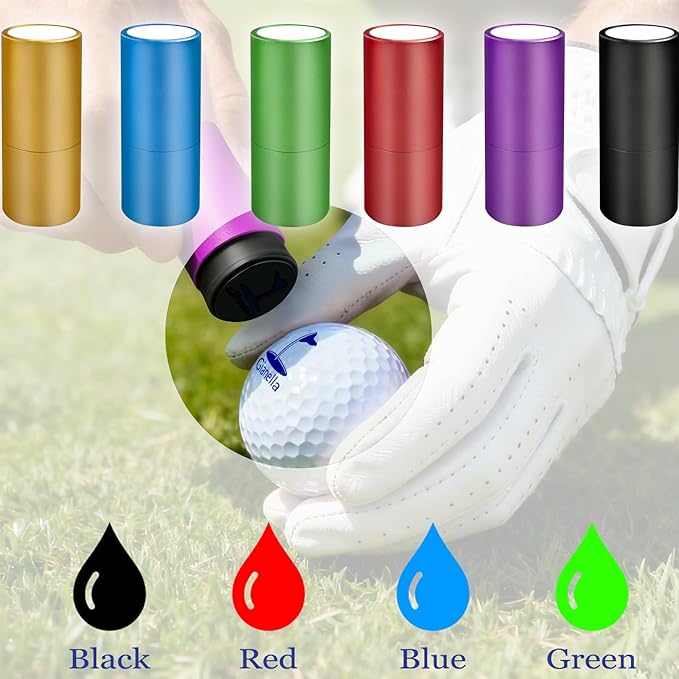 Personalized Golf Ball Stamp Custom Monogrammed Golf Ball Marker Customizable Golf-Balls Stamp Gift for Men & Golfers