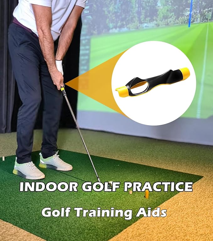 2 Pcs Golf Grip Trainer, Lightweight Golf Training Aid to Help Train Correct Hand Position, Right Hand Golf Swing Trainer