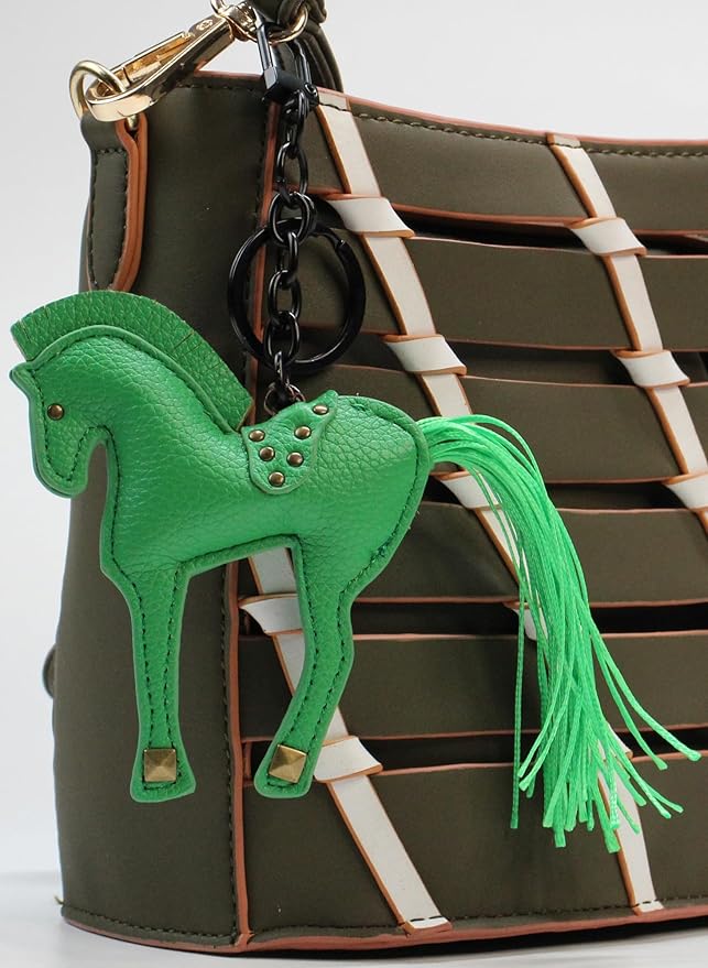 Horse Keychain, Hanging Charm Accessory for Purse, Bag and Backpacks Pony Key Chain for Women