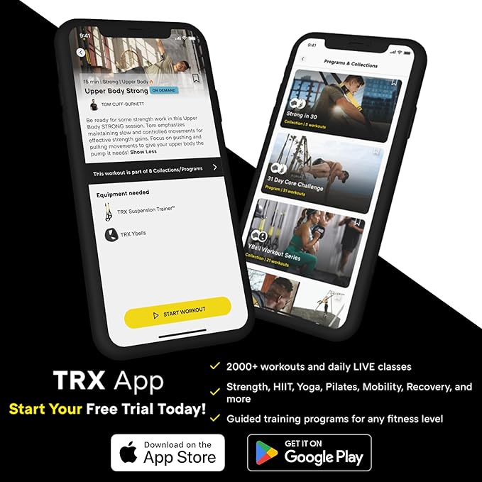 TRX Pro3 Home Gym System – Professional-Grade Suspension Trainer for Strength Training, HIIT, Cardio & Full-Body Workouts, Durable Design with Indoor & Outdoor Anchors
