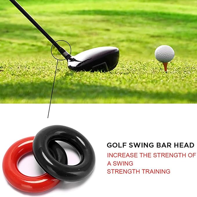 Golf Swing Weight Rings (3-Pack) – Donut‑Style Weighted Warm‑Up Accessories for Drivers, Irons & Woods