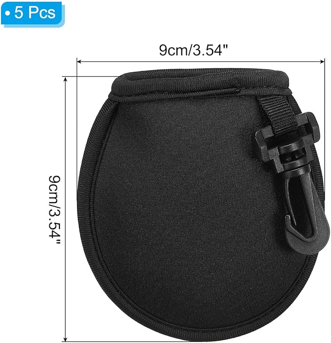 PATIKIL Golf Ball Washer Pouch, Portable Golf Balls Cleaner Pocket Bag with Hanging Clip for Golf Exercise