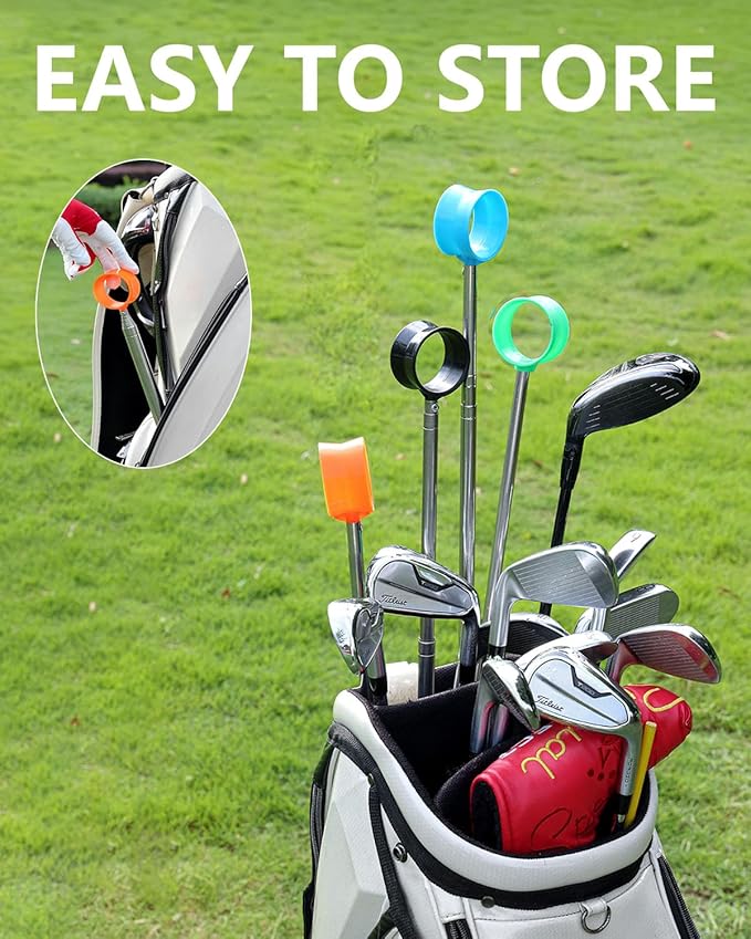 Telescopic Golf Ball Retriever (9/12ft) | Picker Upper Tool | Premium Stainless Steel & Double-Sided Head