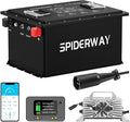 48V 105Ah Lithium Battery Golf Cart with 25A Charger, 48V LiFePO4 Battery, LCD Monitor & Mobile APP, 6000+ Cycles 48V Golf Cart Battery, Built-in 200A BMS, Max 10.24kW Output, Perfect for Golf Carts