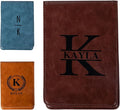 CALLIE Personalized Leather Golf Scorecard Holder - Engraved Initials and Name for Golf Professionals and Enthusias