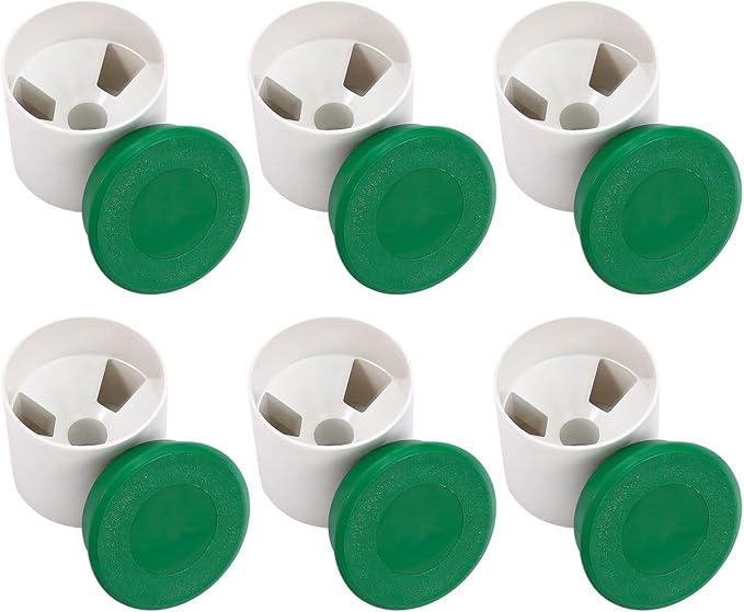 6 Sets Golf Hole Cups with Cover 4'' Putting Green Golf Hole Cup Practice Training Aids for Outdoor Backyard Yard Garden, 6PCS Cup+ 6PCS Lids