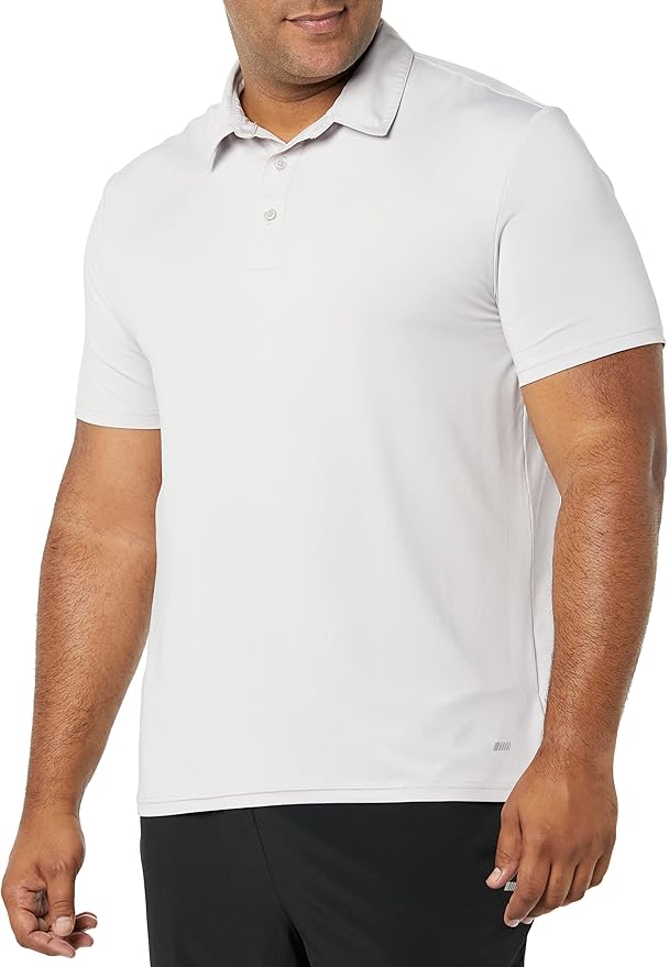 Amazon Essentials mens Slim-Fit Quick Dry Tech Stretch Lightweight Golf Polo Shirt