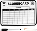 1 Set Golf Scorecard 9.65x6.7in Portable Erasable Golf Scorecard Book Whiteboard Dry Erase Score Card Holder with Pen & Lanyard for Men Women Golfer Book