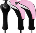 Golf Club Head Covers for Woods and Driver Hybrids Fairway Value Pack Protective Clubs Headcovers with Interchangeable No.Tags 1 3 5