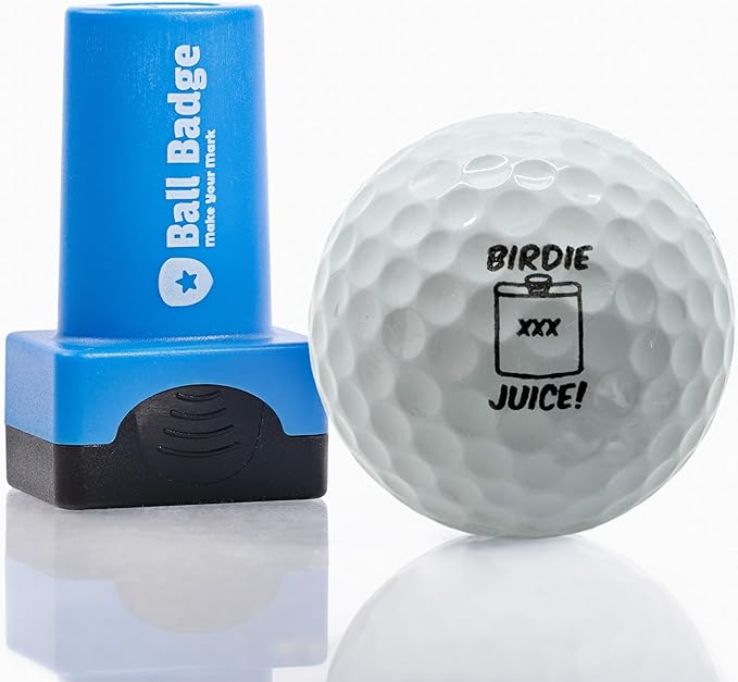 Ball Badge - Golf Ball Stamp (The Golf Series), Golf Ball Marker, Reusable Golf Ball Marking Tool to Identify Golf Balls