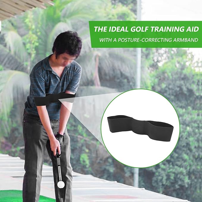 Professional Golf Swing Trainer and Golf Grip Trainer | The Ultimate Golf Training Aid for Practice, Chipping and Putting, Improve Your Consistency and Accuracy