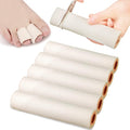 Tondiamo 6 Pieces Foam Toe Protector Sleeves Foam Bandages Tube Toe Cushion for Feet, Bunion, Hammer, Callus Corn, Bliste, Pain Relief(Medium,Beige)