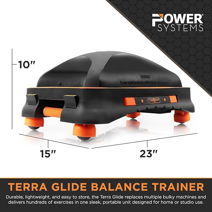 Terra Glide Balance Trainer | Compact Inflatable Fitness Platform for Core, Stability & HIIT | Lightweight Exercise Board for Home & Studio Use | Full Body Functional Workout Gym Trainer for Balance, Mobility, Agility & Conditioning