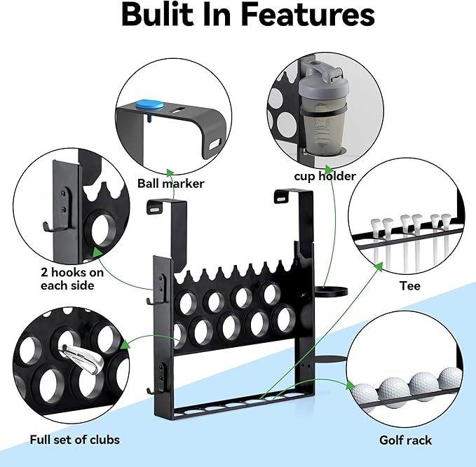 Golf Stroller Attachment, Golf Club Holder for Strollers Universal Golf Club Holder