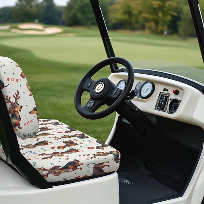 Fashion Print Golf Cart Seat Covers 2 Passenger Golf Cart Backrest Cover Golf Cart Seat Towel Gift for Friends
