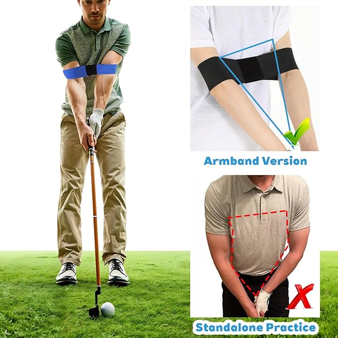 3 Pack Golf Grip Trainer,Golf Training Aid, Golf Grip Kit, Golf Club Grips, Grip Trainer Golf Club,Training Correct Hand Position and Arm Posture