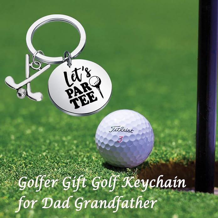 POTIY Golfer Gift Golf Keychain Charm Jewelry for The Lovers and Collectors of Golf