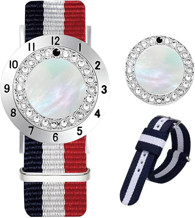 Golf Ball Marker with Golf Stroke Counter Bracelet, Pearl Crystal Ball Marker, Golf Accessories, Golf Gifts, Golf Counters for Women