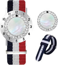 Golf Ball Marker with Golf Stroke Counter Bracelet, Pearl Crystal Ball Marker, Golf Accessories, Golf Gifts, Golf Counters for Women