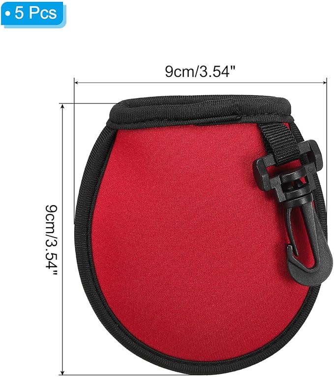 PATIKIL Golf Ball Washer Pouch, Portable Golf Balls Cleaner Pocket Bag with Hanging Clip for Golf Exercise